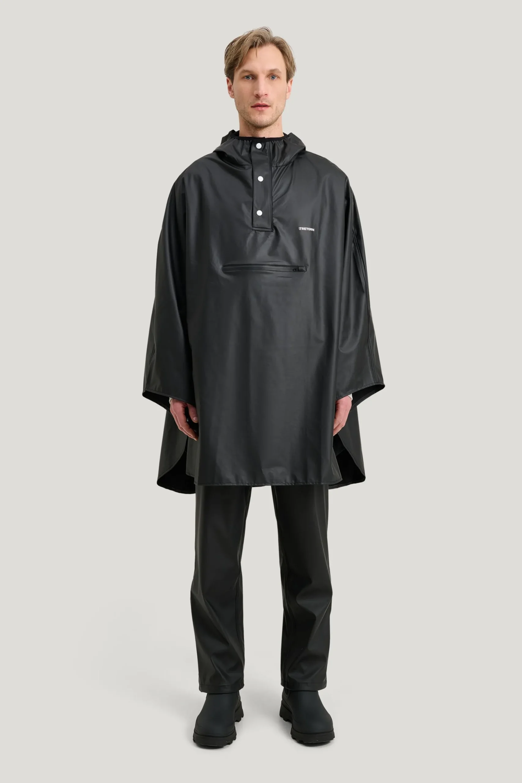 Pu Light Rainponcho — Regnjacka Dam/Herr