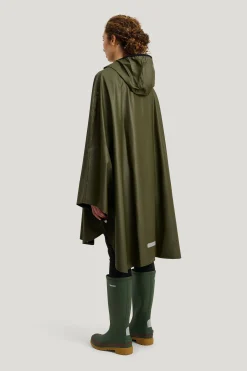 Pu Light Rainponcho — Regnjacka Dam/Herr