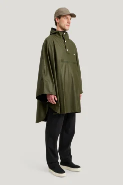 Pu Light Rainponcho — Regnjacka Dam/Herr